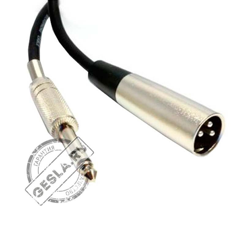 Кабель соединительный Jack 1/4" - XLR-M балансный фото 1
