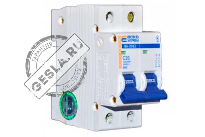 Выключатель УКРЕМ ВА-2012 2р 50А АСКО фото 1