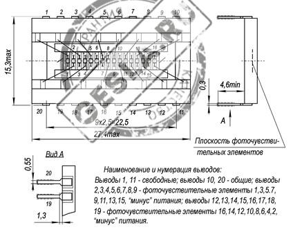Многоэлементные кремниевые фотодиоды ФД321М-03 фото 1